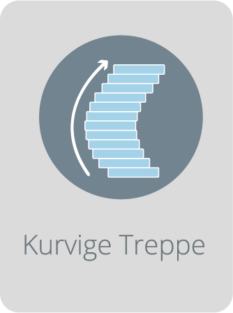 Kurvige Treppe Piktogramm