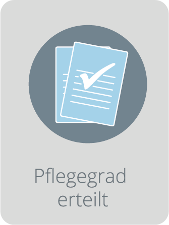 Pflegegrad erteilt Piktogramm